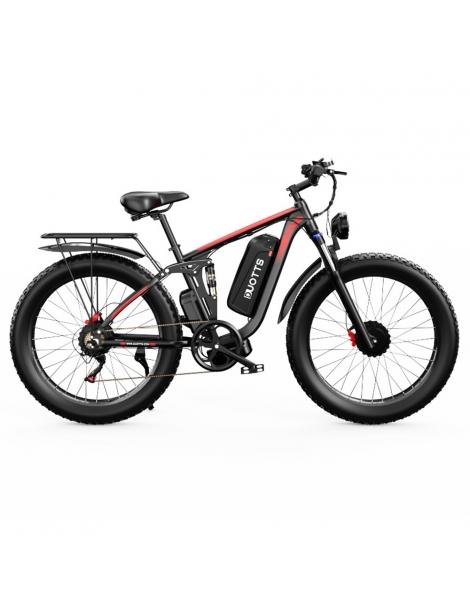 DUOTTS S26 26*4.0in Bici Elettrica Pneumatici 750W*2 Motore 50km/h Velocità Massima 48V 20Ah Samsung Batteria Fino Al -60%