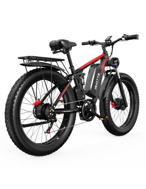 DUOTTS S26 26*4.0in Bici Elettrica Pneumatici 750W*2 Motore 50km/h Velocità Massima 48V 20Ah Samsung Batteria Fino Al -60%