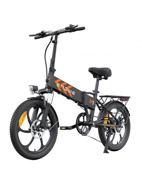 ENGWE P1 Bicicletta elettrica pieghevole pneumatico 20*3 pollici motore 250W batteria 36V 13Ah - Nero In Saldo