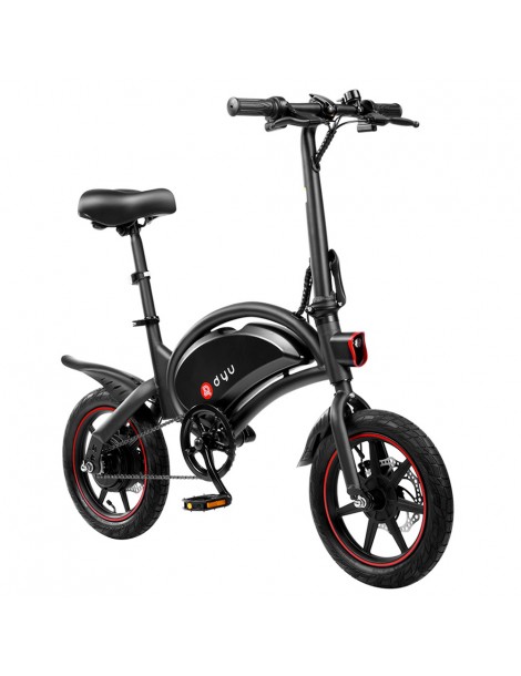 DYU D3F Con Pedale Ciclomotore Elettrico Pieghevole -10AH Batteria al Litio Moda
