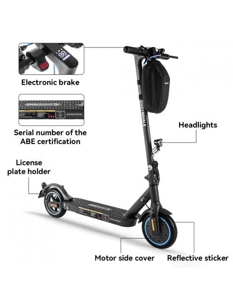 HONEYWHALE E9 con omologazione stradale (ABE) scooter elettrico pieghevole con motore da 350W batteria da 36V 7 5Ah Italy