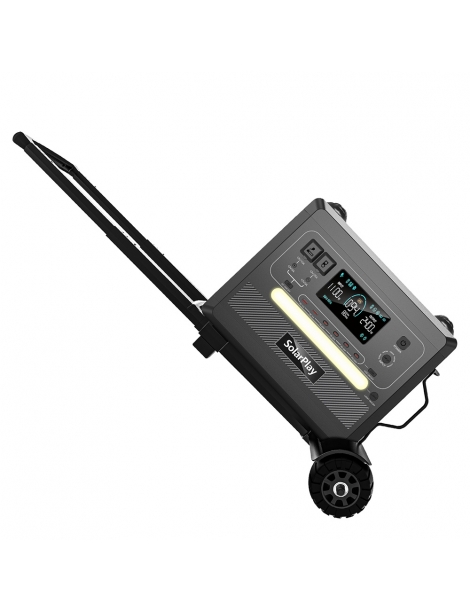 SolarPlay T01 Carrello pieghevole per la stazione di alimentazione portatile Q2401/Q2402/Q2501/Q2502 - Nero Qualità