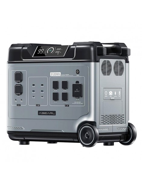 OUKITEL ABEARL P5000 Stazione di alimentazione portatile batteria LiFePO4 da 5120Wh uscita da 2200 W UPS da 2000 W Sottocosto