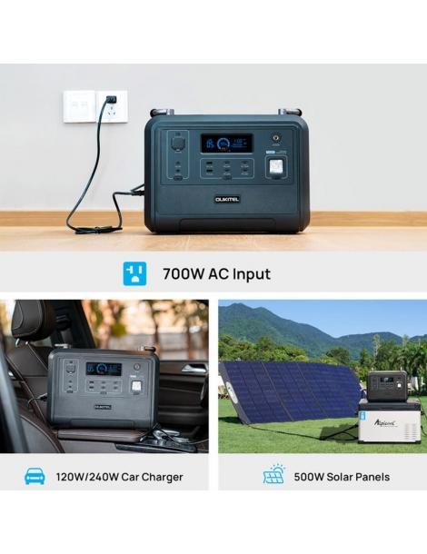 OUKITEL P1201E 960Wh 1200W Stazione di alimentazione portatile batteria LiFePo4 ricarica rapida in 1 5 ore luce LED I Più Venduti