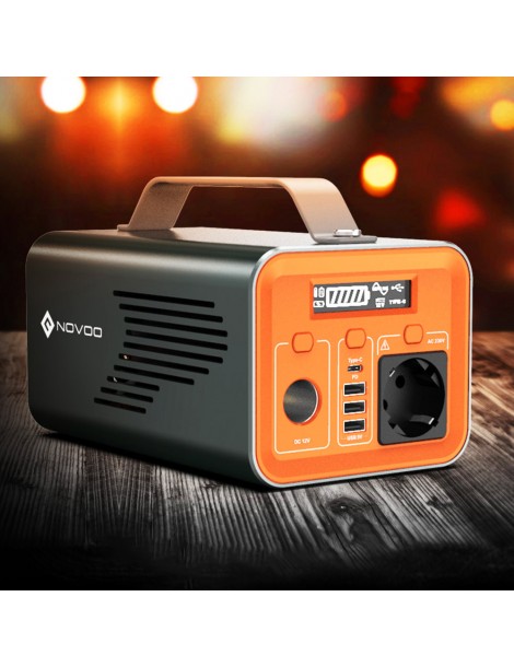 NOVOO ESS 230WH / 200W Stazione di Alimentazione Portatile per Campeggio Viaggio all'Aperto Interruzione di corrente Moda