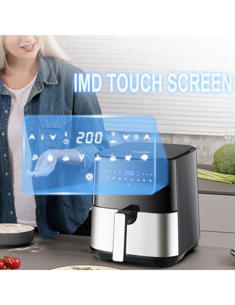 Sonifer SF1014 1450W 5L Friggitrice ad aria senza olio LED Touchscreen friggitrice elettrica Cestello antiaderente Online