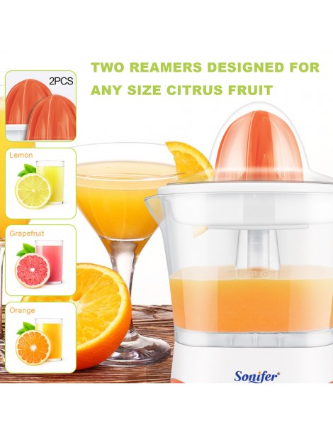 Sonifer SF5514 25W Electric Juicer Machine 1L Hand Press Citrus Juicer Maker Extractor Lemon Pomegranate Fruit Squeezer Outlet