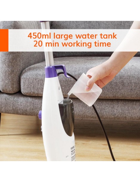 EASINE by ILIFE S50 1300W Mocio a Vapore Cablato 450ml Serbatoio dell'Acqua 10 Livelli Regolabili 120 Gradi Celsius Offerte