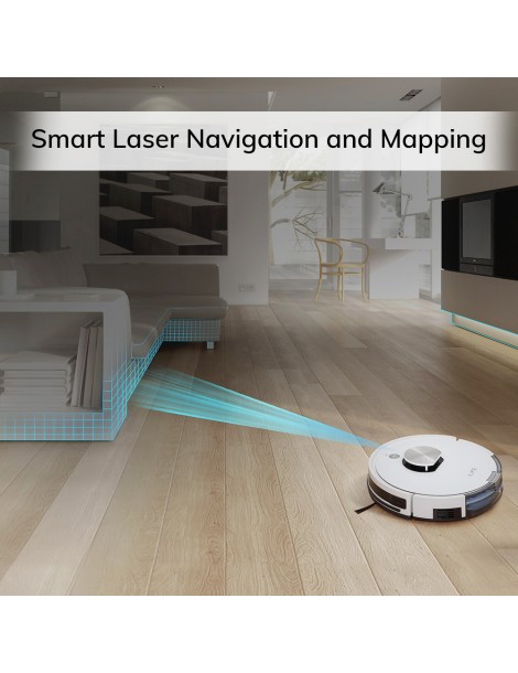 ILIFE L100 Robot Aspirapolvere 2000Pa Aspirazione LDS Navigazione Laser Mop APP Control 450ml Serbatoio Polvere Tappeto Boost Offerta speciale