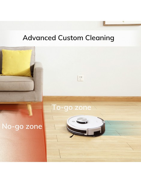 ILIFE L100 Robot Aspirapolvere 2000Pa Aspirazione LDS Navigazione Laser Mop APP Control 450ml Serbatoio Polvere Tappeto Boost Offerta speciale