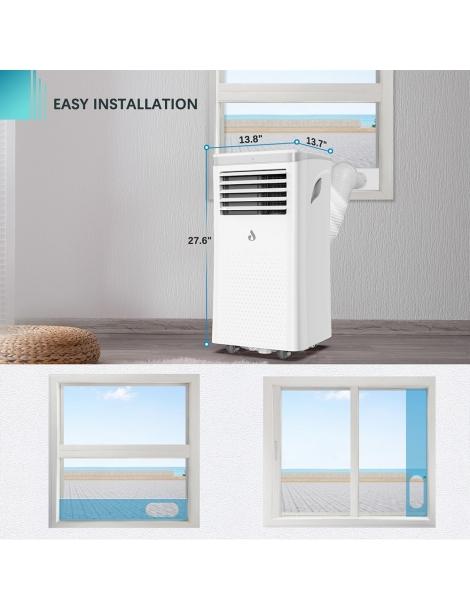 LUKO A011D1-7K 3 in 1 condizionatore d'aria portatile deumidificatore 7000BTU capacità di raffreddamento Nuovo