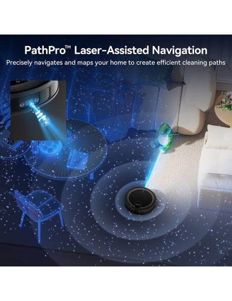 Proscenic X1S Aspirapolvere robot aspirazione 3000Pa Navigazione laser PathPro- Nero Vendita