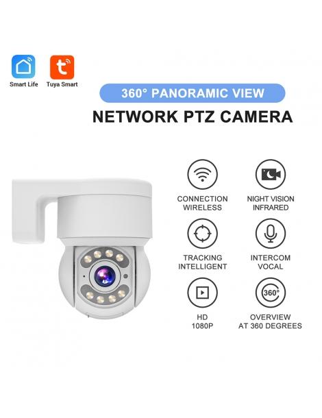 TALLPOWER C48 Telecamera WiFi per esterni HD 2K 4MP visione notturna inclinazione panoramica a 360° Soddisfazione Garantita