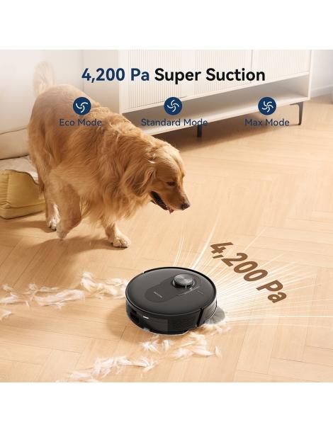 Proscenic Q8 Aspirapolvere robot aspirazione 4200 Pa LiDAR Nav autonomia 200 minuti - Nero Prezzo Ridotto