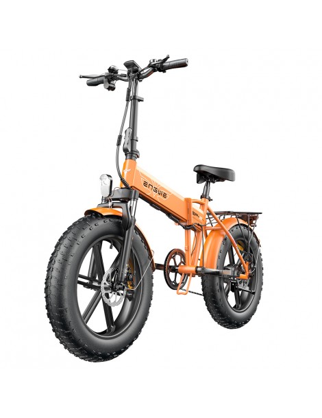 ENGWE EP-2 Pro 20 Pollici Bicicletta Elettrica Pieghevole con Pneumatici Grassi 750W Motore 48V 13Ah LG 2022 Versione –Arancia Convenienza