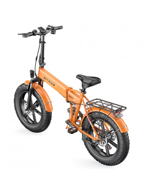 ENGWE EP-2 Pro 20 Pollici Bicicletta Elettrica Pieghevole con Pneumatici Grassi 750W Motore 48V 13Ah LG 2022 Versione –Arancia Convenienza