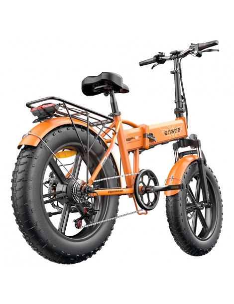 ENGWE EP-2 Pro 20 Pollici Bicicletta Elettrica Pieghevole con Pneumatici Grassi 750W Motore 48V 13Ah LG 2022 Versione –Arancia Convenienza