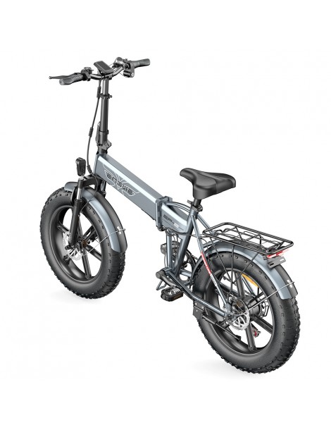 ENGWE EP-2 Pro 20 Pollici Bicicletta Elettrica Pieghevole con Pneumatici Grassi 750W Motore 48V 13Ah LG 2022 Versione–Grigio Novità