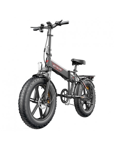 ENGWE EP-2 Pro 20 Pollici Bicicletta Elettrica Pieghevole con Pneumatici Grassi 750W Motore 48V 13Ah LG 2022 Versione –Nero Presa