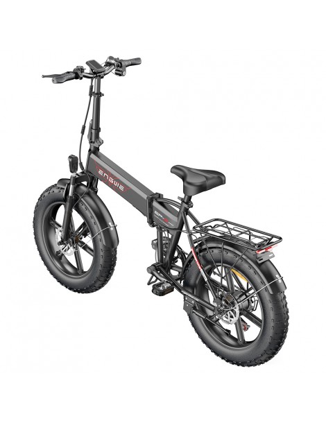ENGWE EP-2 Pro 20 Pollici Bicicletta Elettrica Pieghevole con Pneumatici Grassi 750W Motore 48V 13Ah LG 2022 Versione –Nero Presa