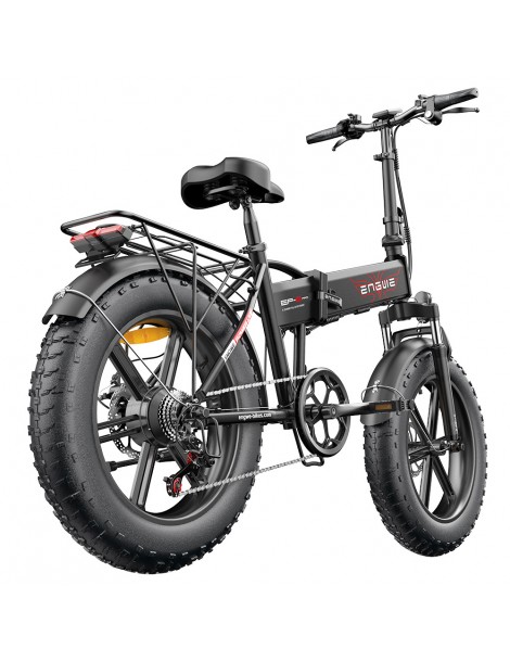 ENGWE EP-2 Pro 20 Pollici Bicicletta Elettrica Pieghevole con Pneumatici Grassi 750W Motore 48V 13Ah LG 2022 Versione –Nero Presa