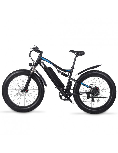 Shengmilo MX03 Bicicletta elettrica 48V 1000W Motore brushless 17Ah Batteria 26 pollici Pneumatici 40km/h – Nero Sconto