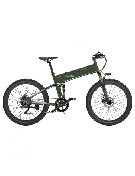 BEZIOR X500 Pro 26 pollici Pneumatici Bicicletta Elettrica Pieghevole 500W Motore - verde militare Vendita Calda