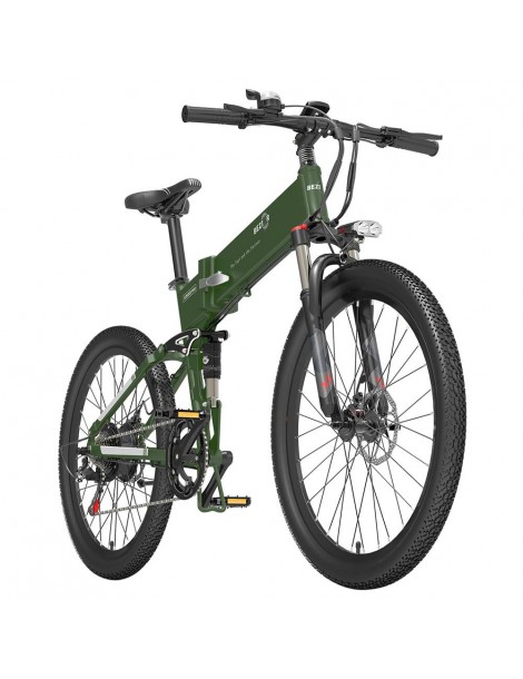 BEZIOR X500 Pro 26 pollici Pneumatici Bicicletta Elettrica Pieghevole 500W Motore - verde militare Vendita Calda