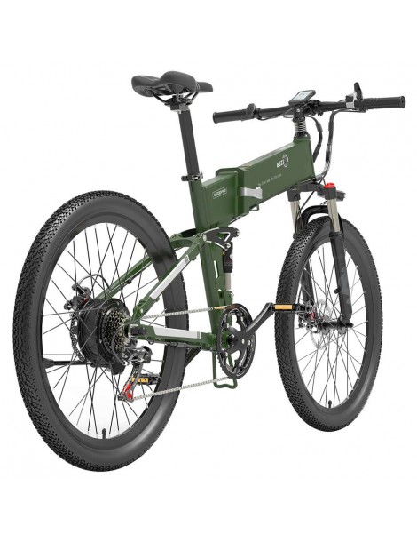 BEZIOR X500 Pro 26 pollici Pneumatici Bicicletta Elettrica Pieghevole 500W Motore - verde militare Vendita Calda