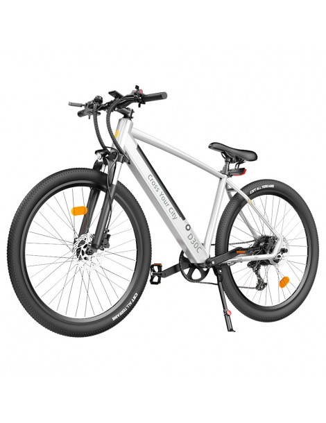 ADO DECE 300C(D30C) Bicicletta Elettrica 27.5in Pneumatico 36V 10.4Ah Batteria 250W Motore Shimano 9 velocità - Argento Vendita Economica