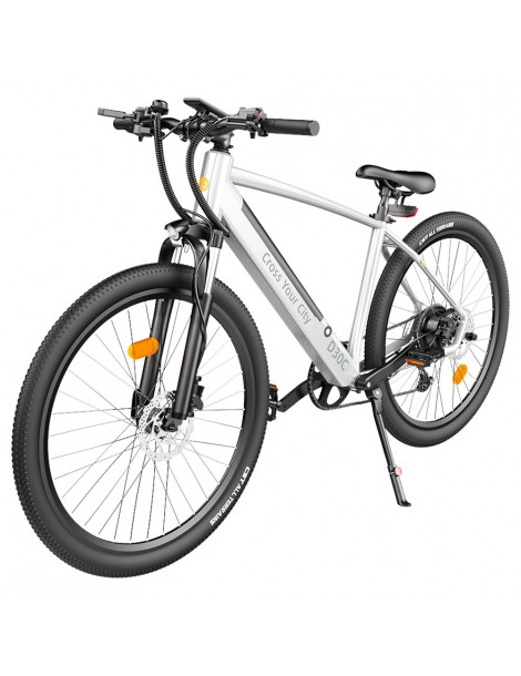 ADO DECE 300C(D30C) Bicicletta Elettrica 27.5in Pneumatico 36V 10.4Ah Batteria 250W Motore Shimano 9 velocità - Argento Vendita Economica