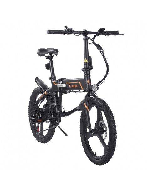 Niubility B20 20 Inch Bicicletta elettrica pieghevole 350W Motore 42V 10.4 Ah Batteria – Nero Nuova