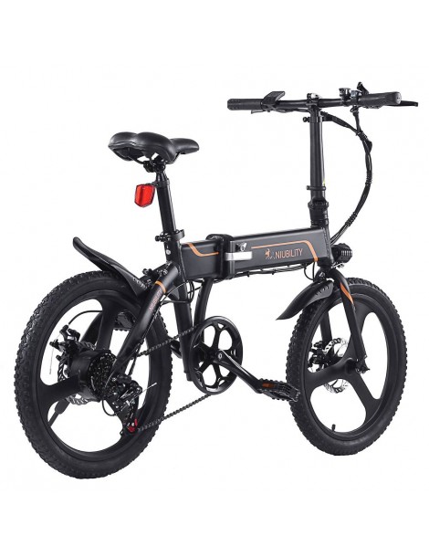 Niubility B20 20 Inch Bicicletta elettrica pieghevole 350W Motore 42V 10.4 Ah Batteria – Nero Nuova