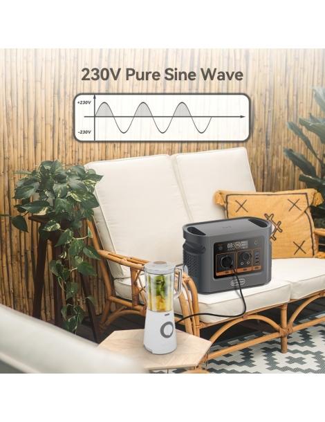 Flashfish QE01D Stazione di alimentazione portatile batteria da 22 4V/20Ah 448Wh uscita CA da 600W Moda