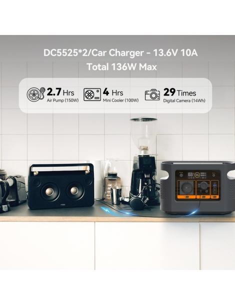 Flashfish QE01D Stazione di alimentazione portatile batteria da 22 4V/20Ah 448Wh uscita CA da 600W Moda