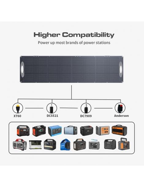 VDL POWER 200W Pannello solare portatile pieghevole cella monocristallina da 20V cavalletto regolabile Italy