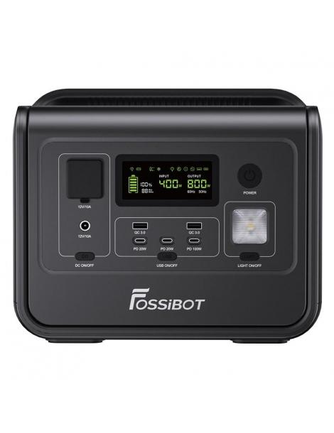 FOSSiBOT F800 Generatore Portatile Generatore Solare LiFePO4 da 512Wh - Nero Consegna Veloce