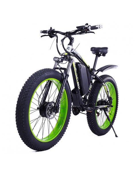 GOGOBEST GF700 26*4.0 Pneumatici Grassi Mountain Bike Elettrica 1000W Motore Brushless 48V 17 5Ah Batteria – Verde Convenienza