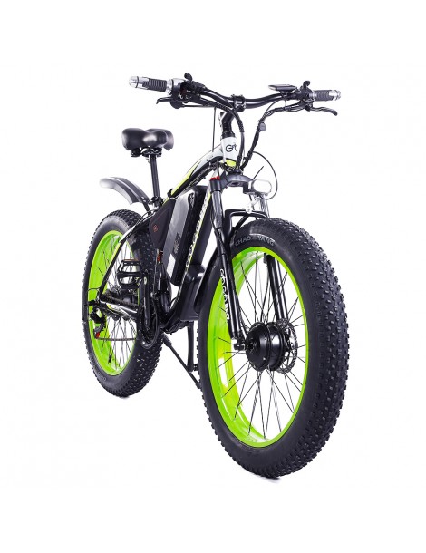 GOGOBEST GF700 26*4.0 Pneumatici Grassi Mountain Bike Elettrica 1000W Motore Brushless 48V 17 5Ah Batteria – Verde Convenienza