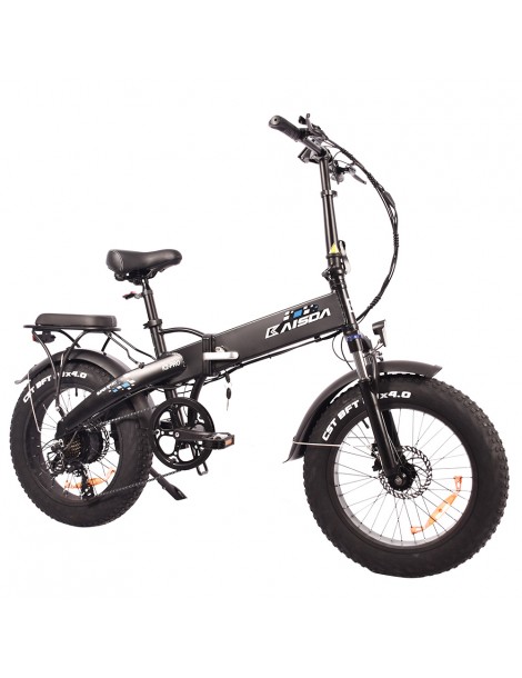 KAISDA K2 Pro 20*4.0 pollici Ciclomotore Elettrico Pieghevole con Pneumatici Grassi - Motore Bafang 350W e batteria 48V 12.8Ah Economico