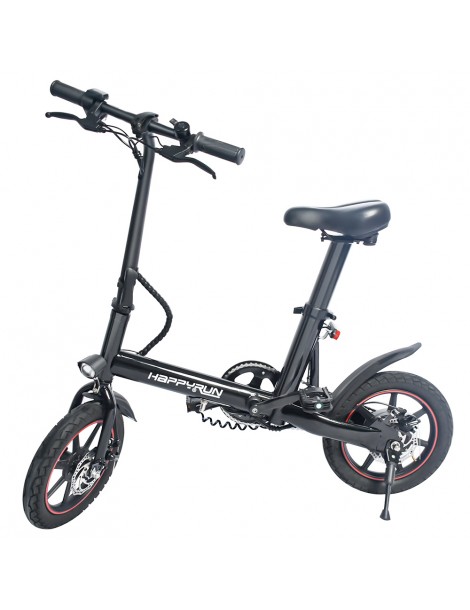 Happyrun HR-X40 Bicicletta elettrica leggera motore da 350W batteria da 36V 6Ah velocità massima 25km/h - Nero Online