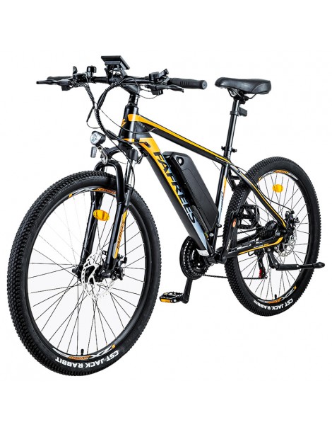 FAFREES Bici elettrica da 26 pollici 250 W con batteria agli ioni di litio da 36 V 10 Ah SHIMANO 21 velocità-Nero Offerte