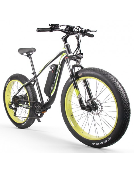 CYSUM M980 Pneumatici Grassi da 26 pollici Bicicletta Elettrica 1000W Motore Brushless 17Ah Batteria rimovibile - Nero Verde I Più Venduti