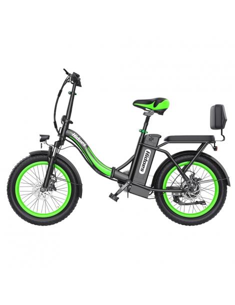 Hidoes C1 Bici Elettrica Pieghevole con Sella Posteriore Motore 750W Batteria 48V 13Ah Pneumatico Grasso 20*3 pollici Moda