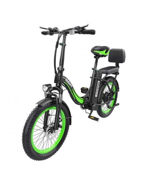 Hidoes C1 Bici Elettrica Pieghevole con Sella Posteriore Motore 750W Batteria 48V 13Ah Pneumatico Grasso 20*3 pollici Moda