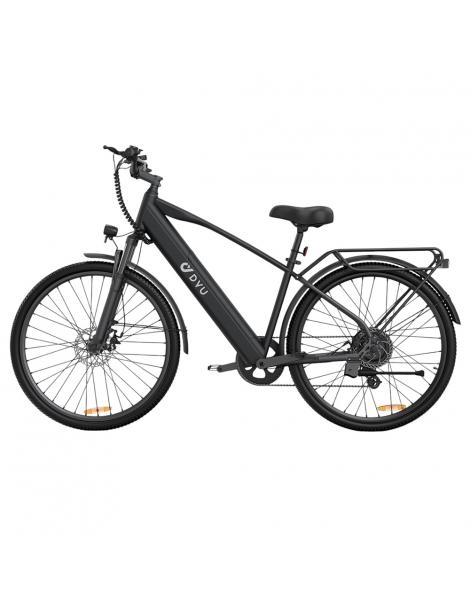 DYU C5 City Electric Bike motore 250W batteria 48V 10AH 27 5 pollici 25km/h 65km freni a doppio disco - nero Italia