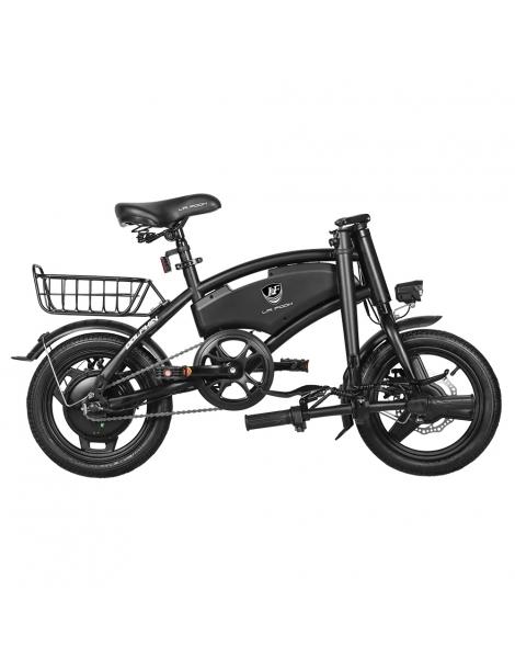LAIFOOK Dolphin Bici Elettrica Pieghevole Motore 250W Batteria 36V 7.8AH Pneumatico 14 pollici - Nero In Linea