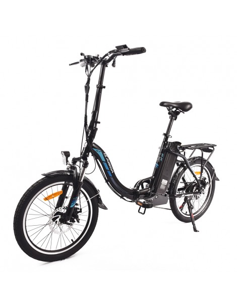 KAISDA K7 Ciclomotore elettrico pieghevole bicicletta da montagna motore 350W SHIMANO a 7 velocità controllo APP - Nero Qualità