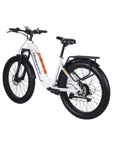 Shengmilo MX06 Bici Elettrica Fuoristrada Motore Bafang 500W Batteria Samsung 48V 17.5Ah Pneumatici Grassi All-terrain 26in Soddisfazione Garantita