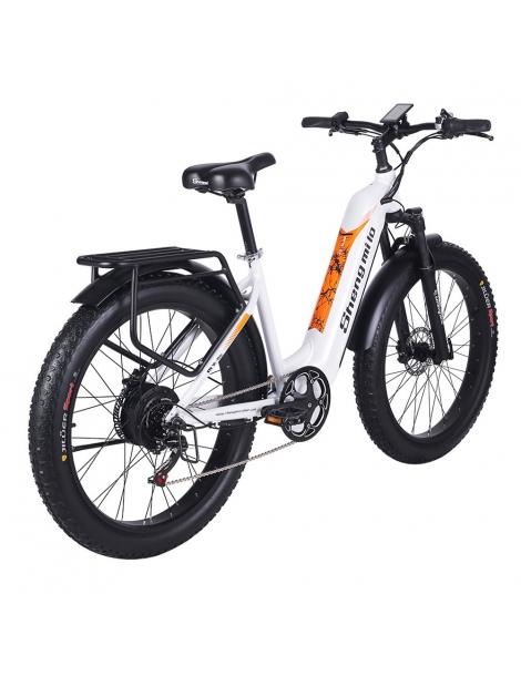 Shengmilo MX06 Bici Elettrica Fuoristrada Motore Bafang 500W Batteria Samsung 48V 17.5Ah Pneumatici Grassi All-terrain 26in Soddisfazione Garantita